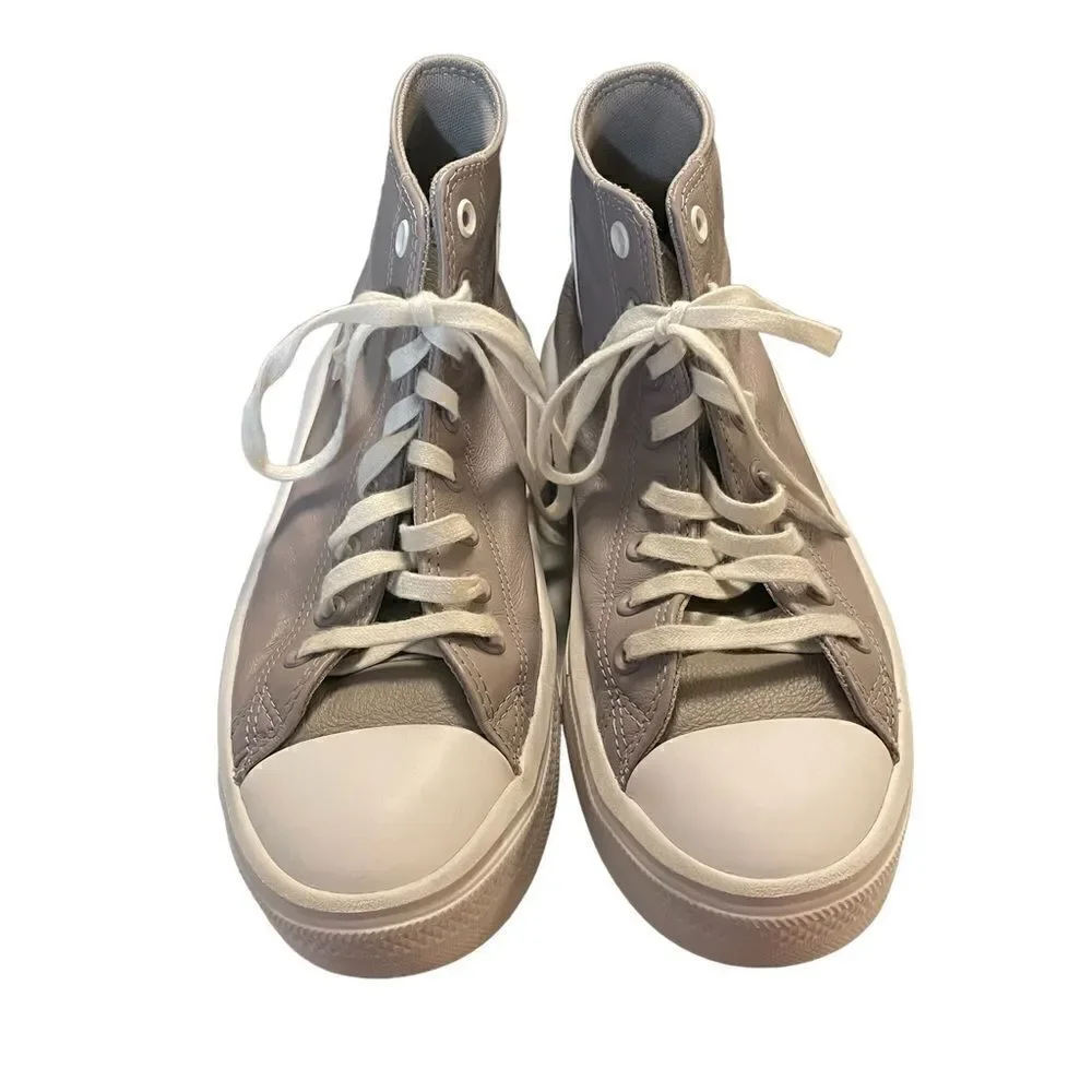Converse Chuck Taylor All Star Move Platform Hi Top Sneakers Leather - Picture 2 of 6